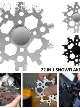 22 In 1 Snowflake Snow Wrench Tool Spanner Hex Wrench Multif