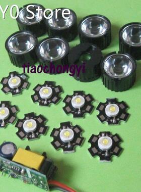 10pcs 3w led higt power +10pcs 45degree lens +6-10x3w led dr
