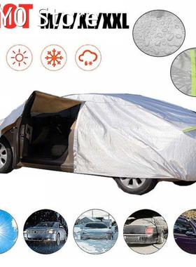 210T Exterior Car Cover Outdoor Protection Full Car Covers W