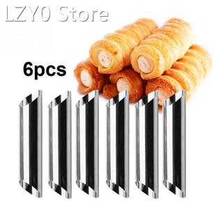 6pcs Cannoli Forms Cake Horn Mold Stainless Steel Cannoli Tu