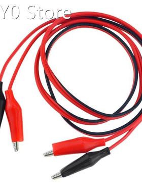 1M Double Head Crocodile Clip Line Red And Black Clips Croco