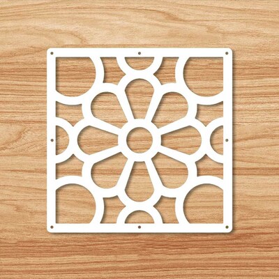 12pcs White Room Divider Folding Plastic Partition Hanging S