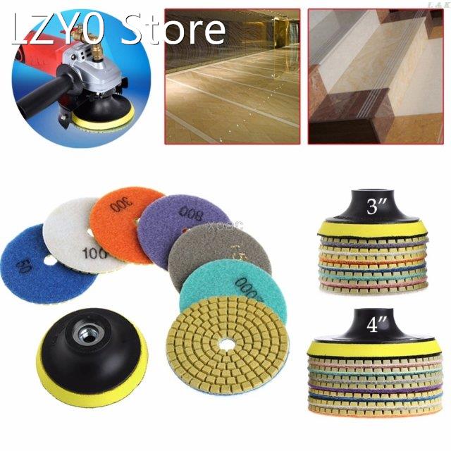 8Pcs 3 /4 Diamond Polishing Pads Granite Marble Concrete St