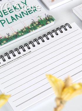 2-in-1 Tearable Weekly Planner Calendar Waterproof Cover 50