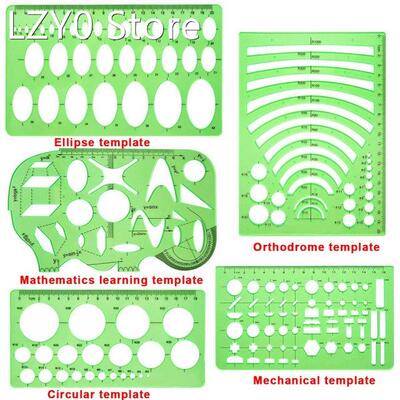 11 Pcs Drawings Templates Architecture Office School Learn M