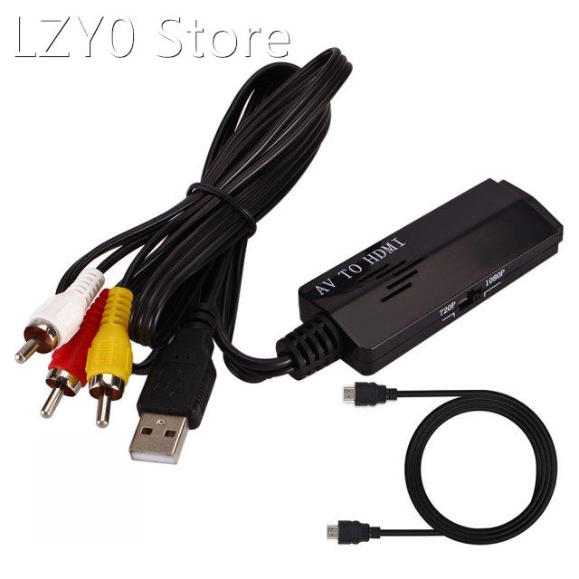 Support 1080p Portable Flexible Stable AV TO for Converter