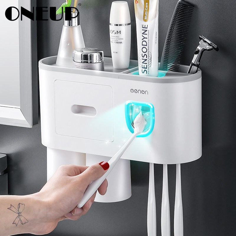 ONEUP Bathroom Accessories Sets New Toothbrush Holder Autom