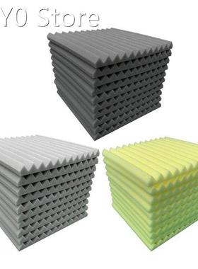 10 Pack Triangular Acoustic Foam Panel Soundproofing Padding