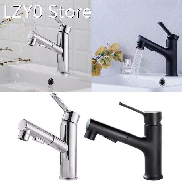 Pull Out Bathroom Vessel Sink Faucet Mixer Basin Tap Hot and