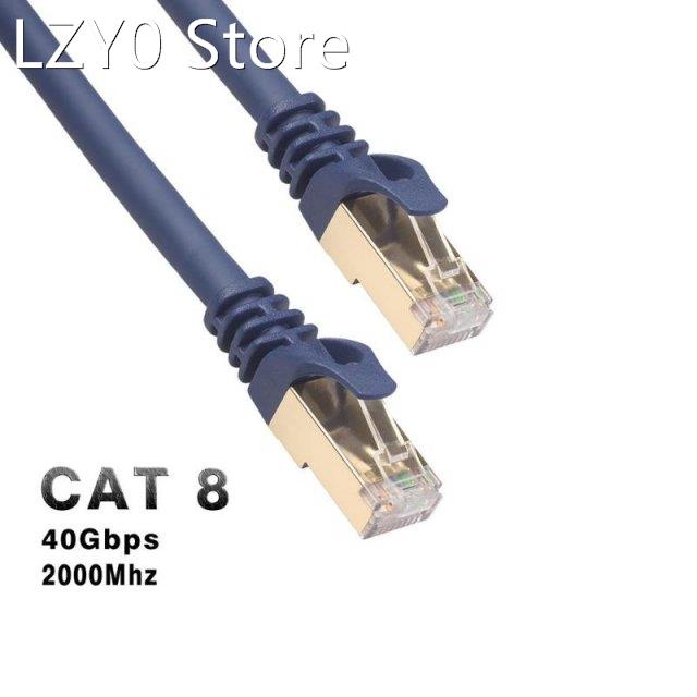 Cat8 Ethernet Cable RJ 45 Network Cable SFTP 40Gbps Lan Cabl