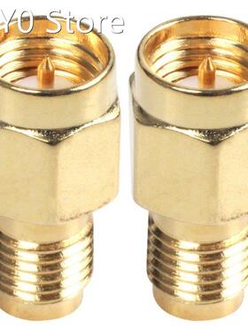 2X Durable SMA Male Plug to RP-SMA Female RF Coax Adapter Co