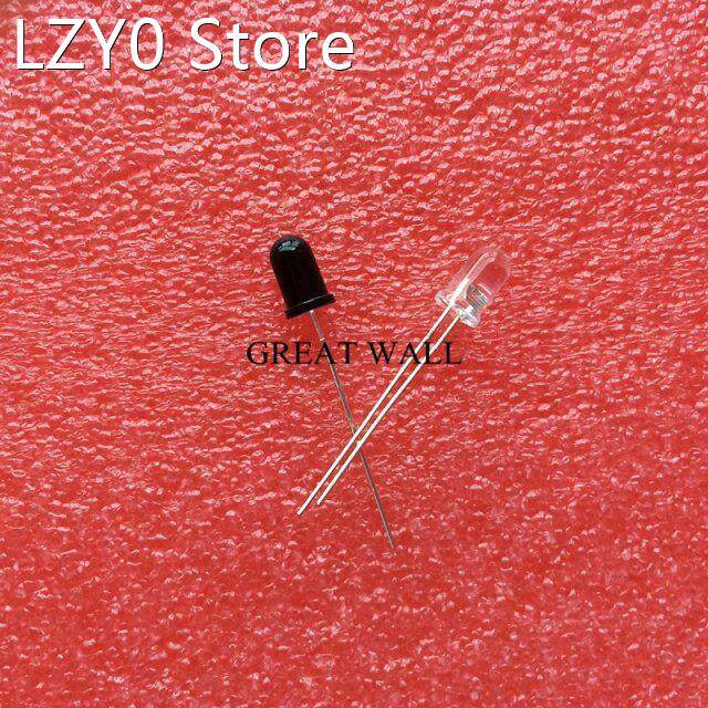 10pairs=20pcs 5mm 940nm LEDs infrared emitter and IR receive