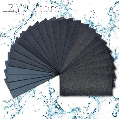 25PCS 2000 2500 3000 5000 7000Grit Sandpaper 9x3.6IN Waterpr