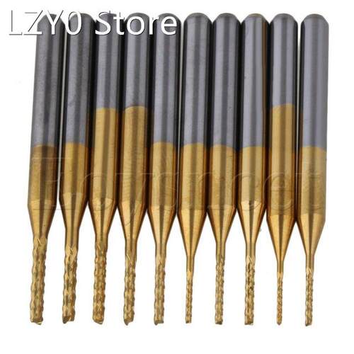 10x Carbide End Mill Cutter Router Drill Bit for Rotary Burr