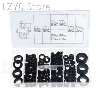 180PCS/BOX 1in -7/8in Rubber Grommets 8 Popular Sizes Retain