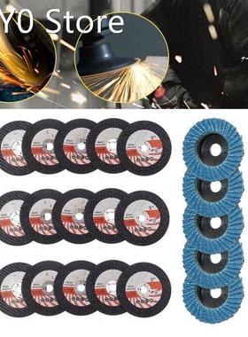15pcs 75mm Cutting Discs +5pcs Flat Flap Discs Grinding Whee