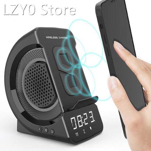 Bluetooth Audio Wireless Charging Clock Radio Speaker Phone