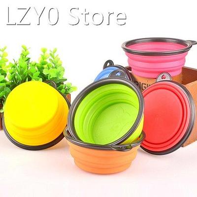 Hot! Silicone Travel Dog Bowl Collapsible Premium Quality F