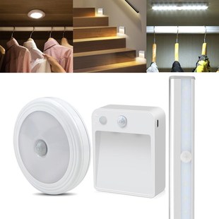 Sensor LED Night Light Kitchen Wall Lamp PIR Motion Sensor