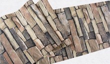 beibehang  PVC Wood Stone Brick Wallpaper for walls 3 d Luxu