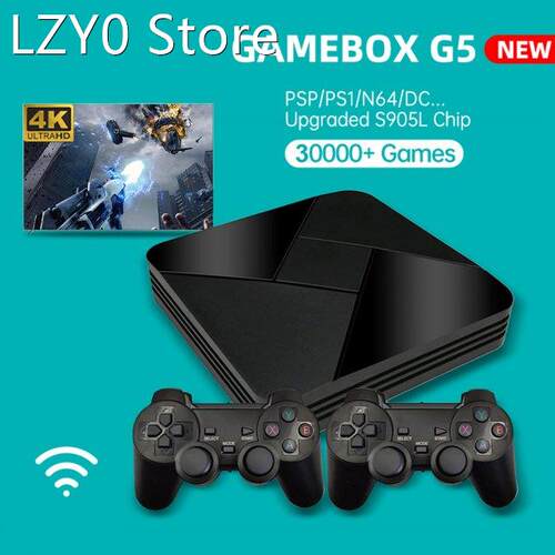 POWKIDDY G5 S905L Video Game Console WiFi 4K HD Retro TV Box