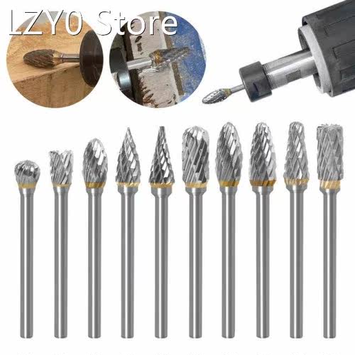3*6mm Metal Drawing Tungsten Carbide Milling Cutter Rotary T