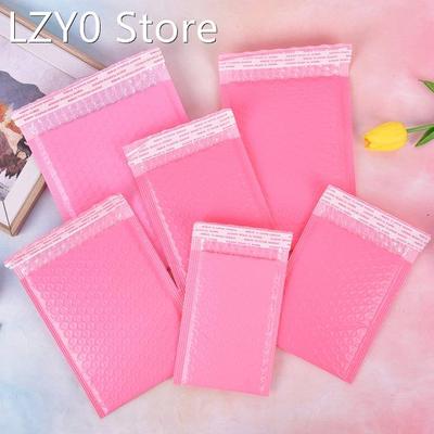 10pcs /Lot Pink Paper Bubble Padded Mailers Envelopes Gift B