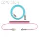 Mechanical Keyboard Aviation Gaming Type Coiled Cable Cust