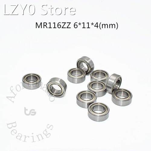 Miniature 10pcs MR116ZZ 6*11*4(mm) free shipping chrome ste