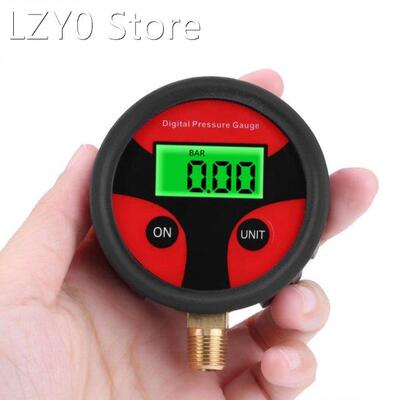 1Pcs 0-200PSI LCD Digital Tire Pressure Gauge Manometer Tyre