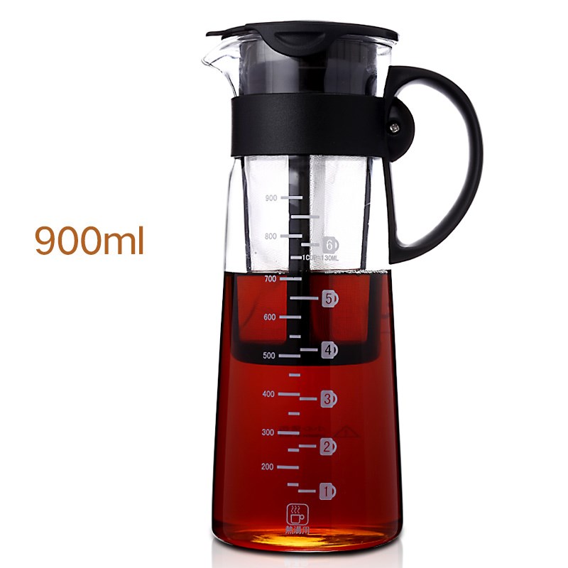 Portable Hot/cold brew Dual use filter CoffeeTea Pot Espress