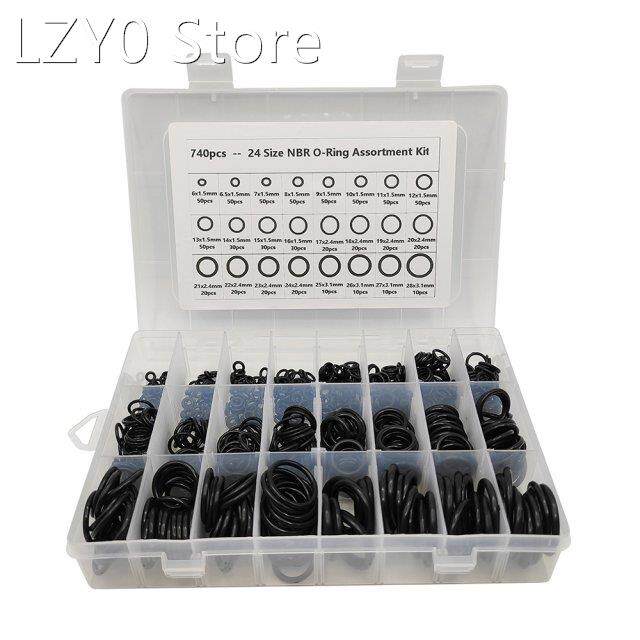 740pcs/box seal ring kit thickness 1.5mm 2.4mm 3.1mm o-ring