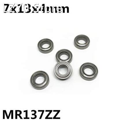 10Pcs MR137ZZ 7x13x4 mm Deep groove ball bearing Miniature b