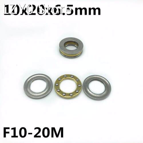 50Pcs F10-20M 10x20x6.5 mm Axial Ball Thrust Bearing plane t