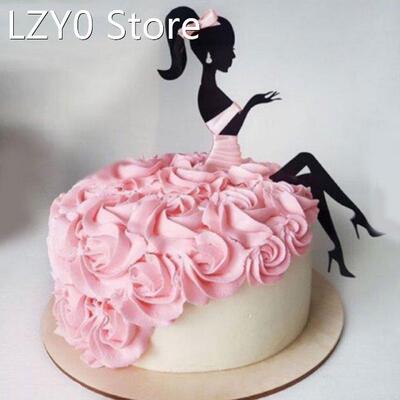 High Heels Lady Girl Acrylic Cake Topper Wedding Decorations