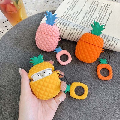 Pineapple Cartoon Case For airpods 1 2 Wireless Bluetooh ea
