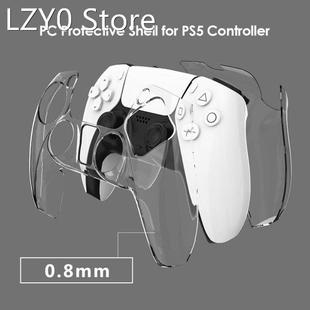 For PS5 Controller Ultra Slim Case Transparent Cover Game Co