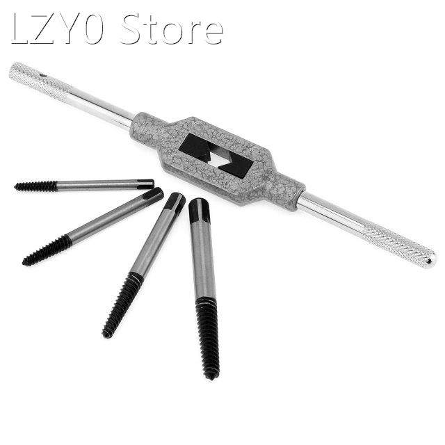5pcs/lot Cr-Mo Screw Extractor Broken Bolt Remover Drill Gui