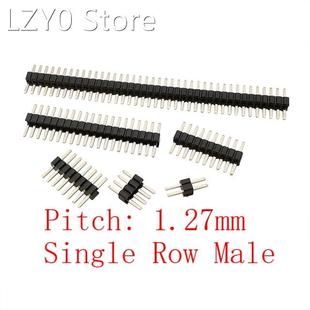 Pitch 1.27mm Single Row Male Plug Pin Header PCB Board Pinhe