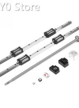 2Pcs HGR20-700mm Linear Guide Rail & 1pc RM1605-700mm Ba