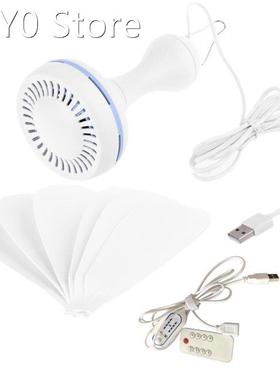 6 Leaves USB Ceiling Canopy Fan Remote Control Timing 4 Spee