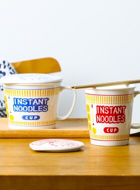 Instant Noddles Shape Ceramic Salad Bowl Breakfast Cereal Fr