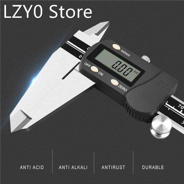 Digital Caliper Stainless Steel LCD Screen 6 Inch 150mm Elec