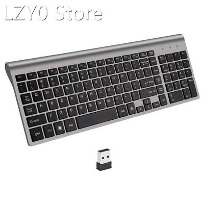 2.4G Wireless Keyboard 104-Key Keyboard USB Portable Silent