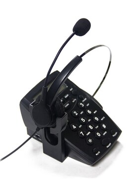 Corded Headset Telephone Hands Free Noise Cancelling Telepho