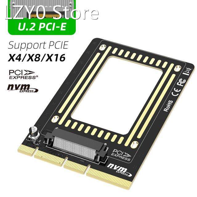 Universal PCI-E U.2 to PCI Express 3.0 X4/X8/X16 Adapter Car