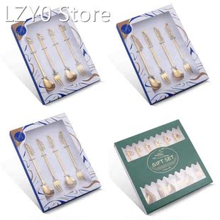 Steel Spoon Stainless Fork Fruit Mooncake Coffee