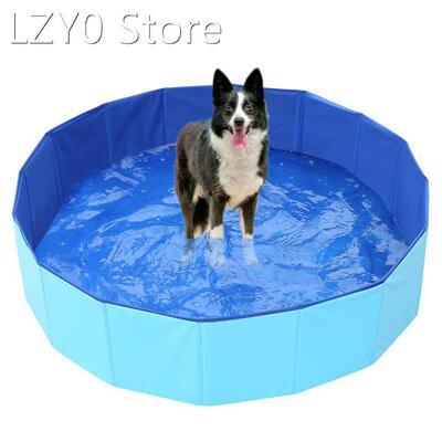 Foldable Pet Dog Cat Swimming Pool PVC Washing Pond Dog Tub