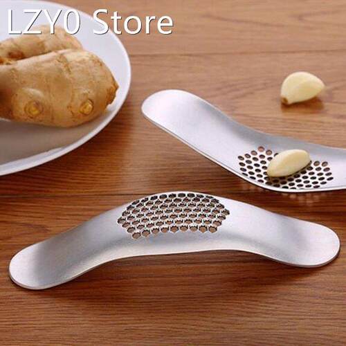 Stainless steel garlic press grinding slicer mincer metal ki