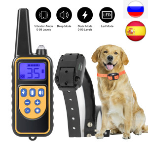 Electric Dog Training Collar 800m Pet Remote Control Waterp